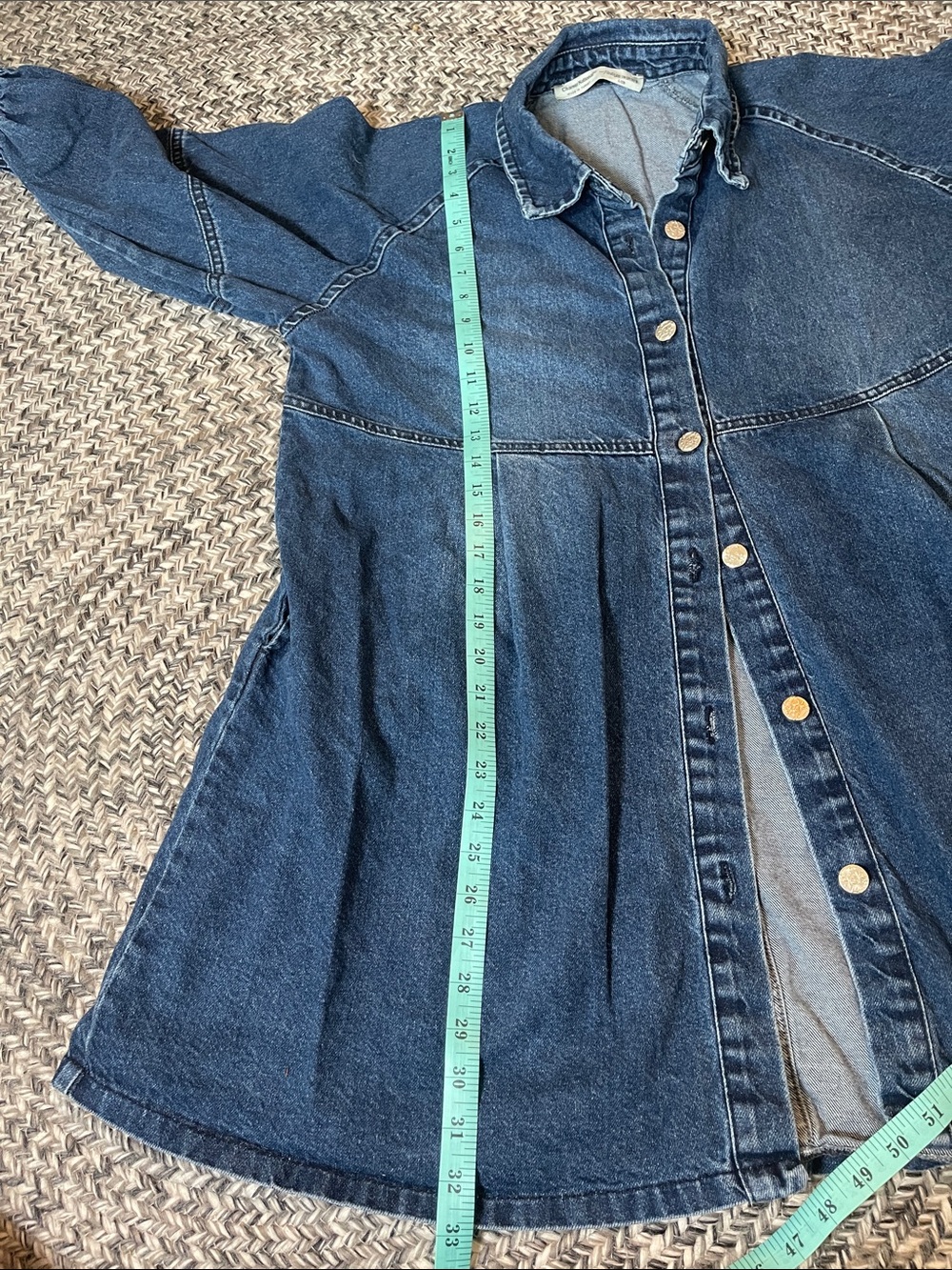 Denim Button-Front Jacket - Picture 8 of 8